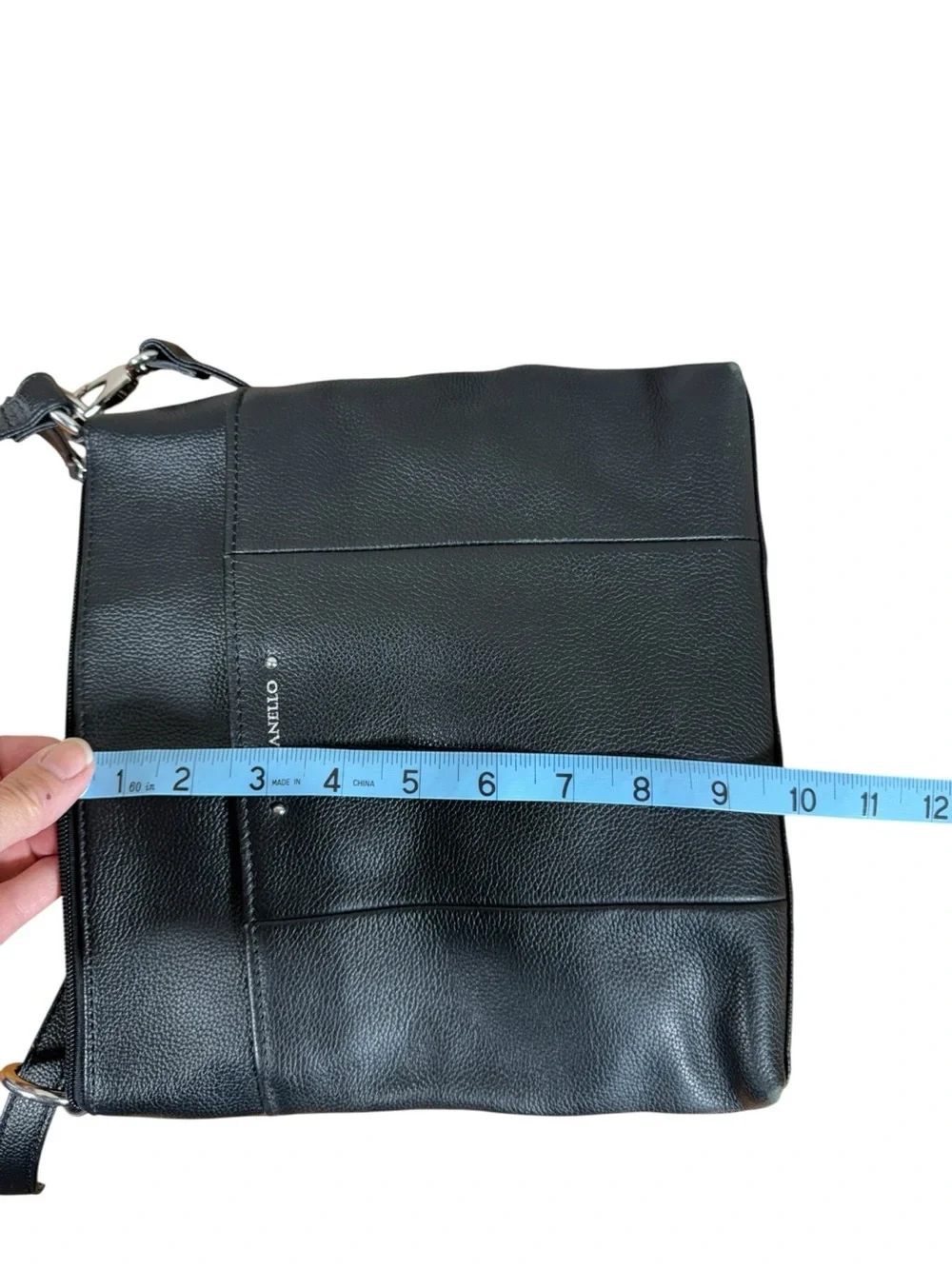 Tignanello‎ Black Pebbled Leather Bag